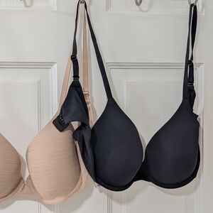 Women's Black and Tan Bras